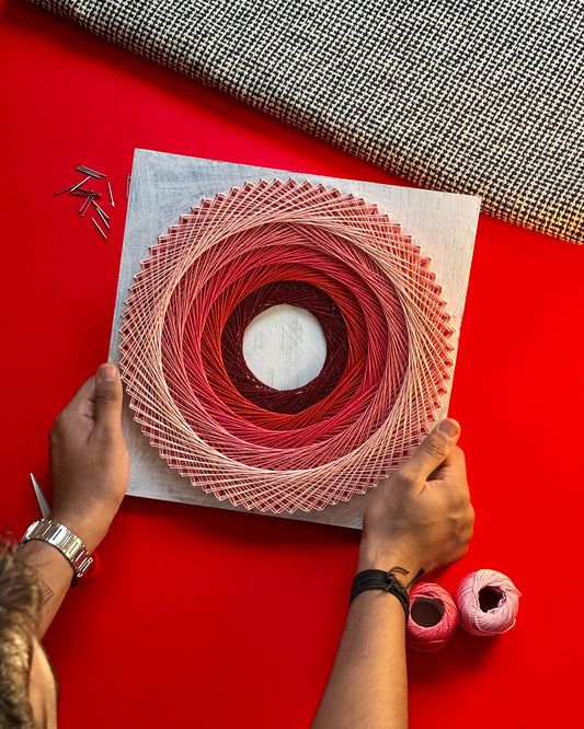 CONCENTRIC PINK OMBRE STRING ART KIT