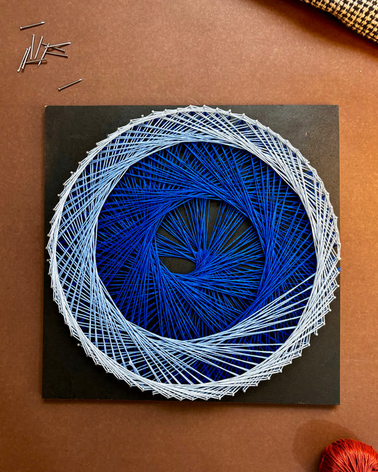 SPIRAL BLUE OMBRE STRING ART KIT