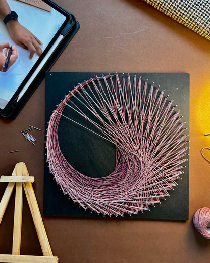 SPIRAL PURPLE OMBRE STRING ART KIT