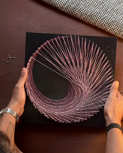 SPIRAL PURPLE OMBRE STRING ART KIT